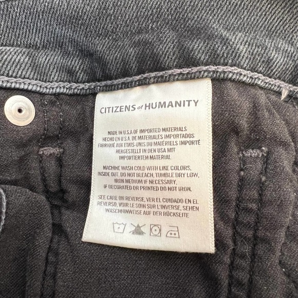 Citizens of Humanity Demy High Rise Cropped Flare Jeans in Date Night Pink Wave - Picture 11 of 12